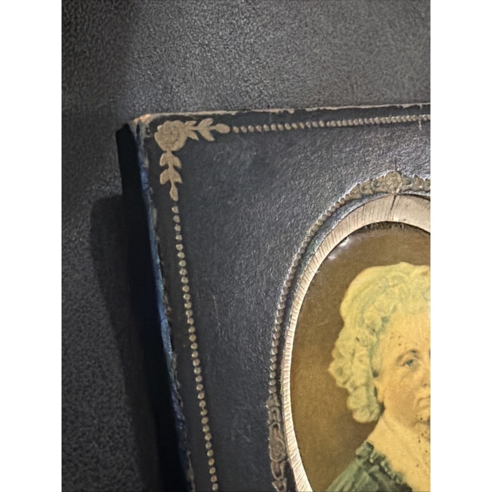 Vintage George and Martha Washington Portrait Bubble Glass Convex Colonial Art - Picture 7 of 7